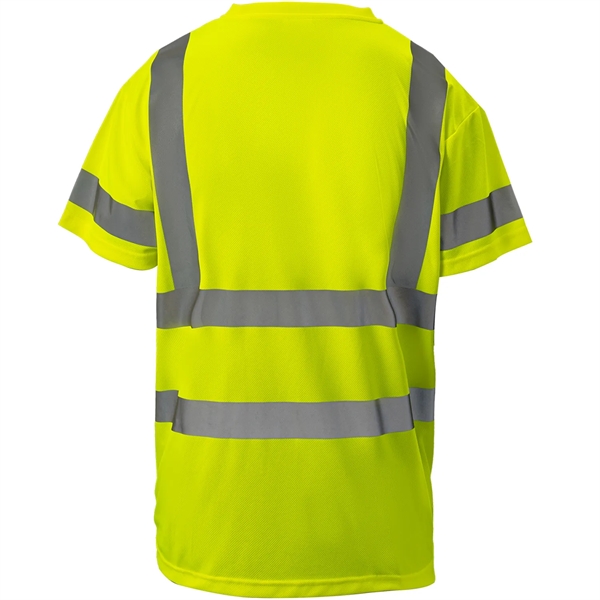 Hi-Viz Class 3 Reflective Tape Safety Workwear Shirt Pocket - Hi-Viz Class 3 Reflective Tape Safety Workwear Shirt Pocket - Image 2 of 6