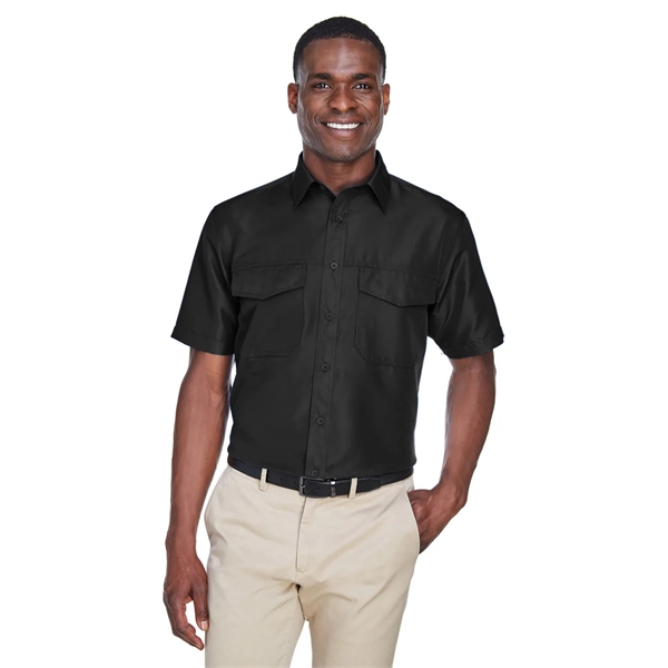 Harriton Men's Key West Short-Sleeve Performance Staff Shirt - Harriton Men's Key West Short-Sleeve Performance Staff Shirt - Image 32 of 54