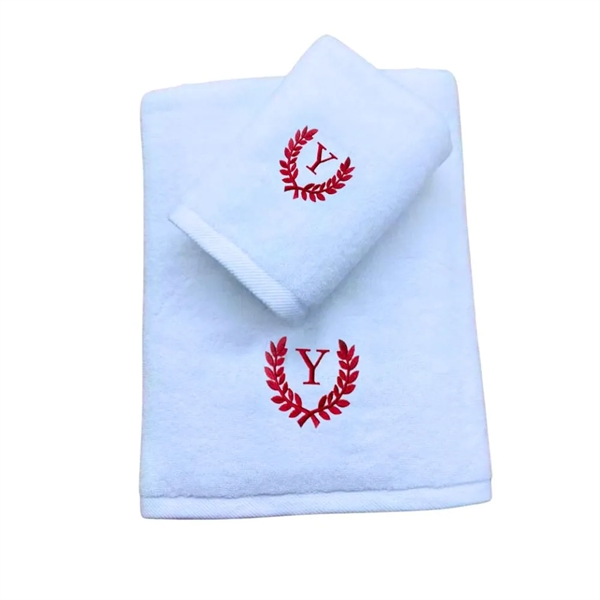 100% Cotton Elegance Embroidery Towel 14" X 30" - 100% Cotton Elegance Embroidery Towel 14" X 30" - Image 2 of 3