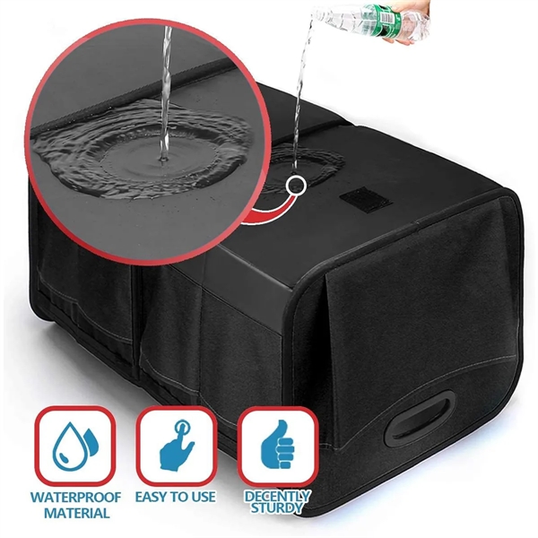 In Stock Collapsible Multi-Compartment Car Organizer Box - In Stock Collapsible Multi-Compartment Car Organizer Box - Image 2 of 4