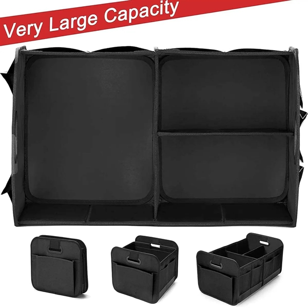 In Stock Collapsible Multi-Compartment Car Organizer Box - In Stock Collapsible Multi-Compartment Car Organizer Box - Image 3 of 4
