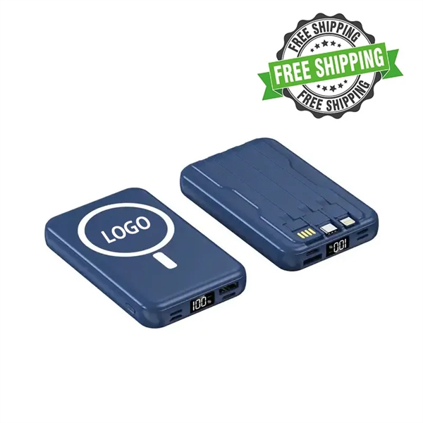 10000mAh Power Bank with Magnetic Wireless Charging - 10000mAh Power Bank with Magnetic Wireless Charging - Image 0 of 5