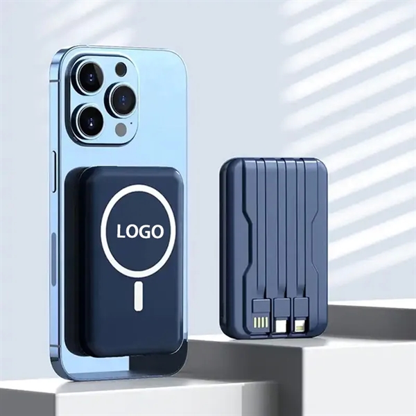 10000mAh Power Bank with Magnetic Wireless Charging - 10000mAh Power Bank with Magnetic Wireless Charging - Image 2 of 5