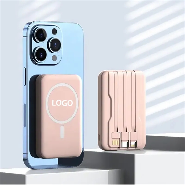 10000mAh Power Bank with Magnetic Wireless Charging - 10000mAh Power Bank with Magnetic Wireless Charging - Image 3 of 5