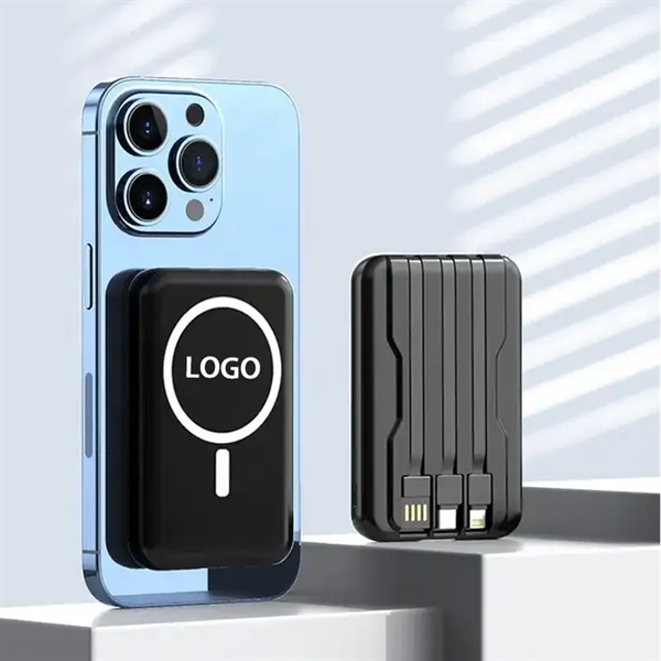 10000mAh Power Bank with Magnetic Wireless Charging - 10000mAh Power Bank with Magnetic Wireless Charging - Image 4 of 5