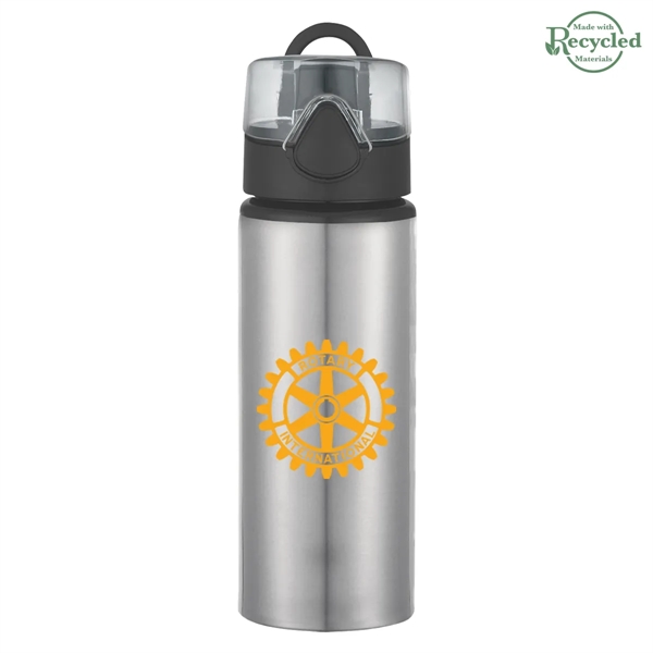 25 Oz. Aluminum Sports Bottle With Flip-Top Lid - 25 Oz. Aluminum Sports Bottle With Flip-Top Lid - Image 5 of 6