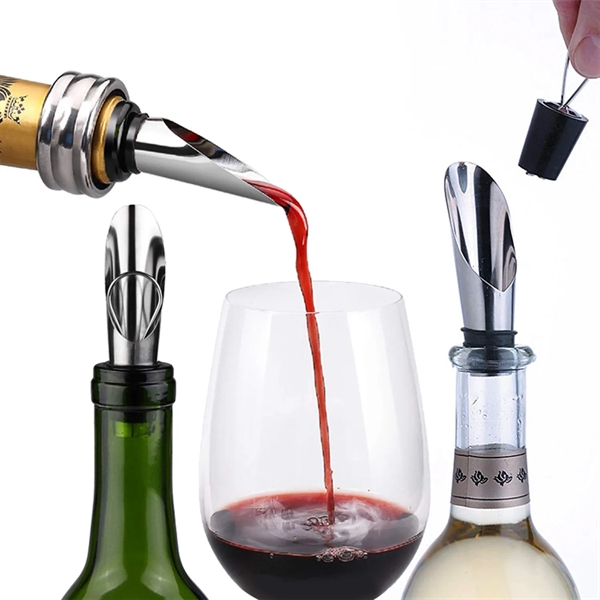 Wine Bottle Accessories Gift Set Opener Kit - Wine Bottle Accessories Gift Set Opener Kit - Image 6 of 8