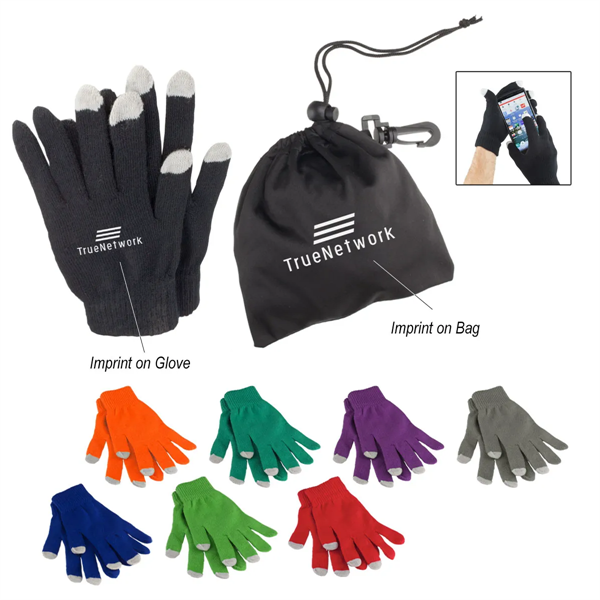 Touch Screen Gloves In Pouch - Touch Screen Gloves In Pouch - Image 0 of 36