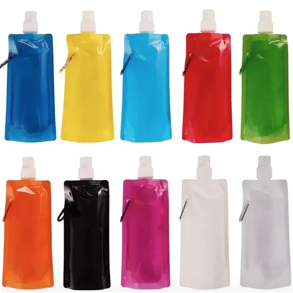 16oz BPA Foldable Collapsible Water Bottle - 16oz BPA Foldable Collapsible Water Bottle - Image 1 of 3