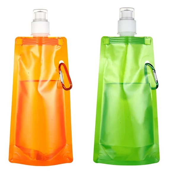 16oz BPA Foldable Collapsible Water Bottle - 16oz BPA Foldable Collapsible Water Bottle - Image 2 of 3