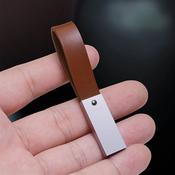 Leather USB 2.0 Flash Drive 64GB - Leather USB 2.0 Flash Drive 64GB - Image 1 of 2