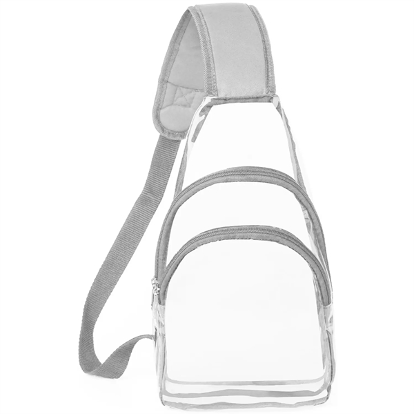 Sling Travel Clear Bag PVC Transparent Crossbody Backpack - Sling Travel Clear Bag PVC Transparent Crossbody Backpack - Image 9 of 10