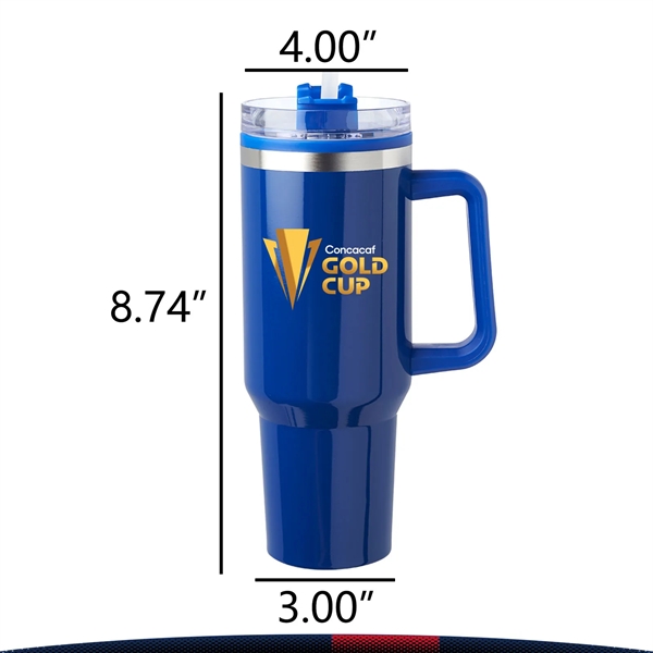 40 oz. Hugo Stainless Steel Travel Mugs - 40 oz. Hugo Stainless Steel Travel Mugs - Image 2 of 6