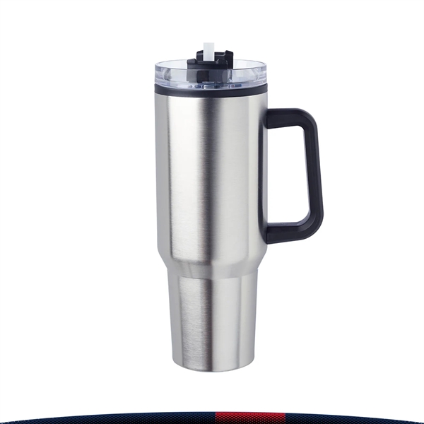 40 oz. Hugo Stainless Steel Travel Mugs - 40 oz. Hugo Stainless Steel Travel Mugs - Image 3 of 6