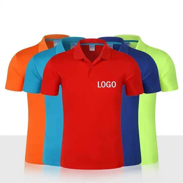 Custom Summer Polyester Golf Short Sleeves Mens Polo Shirt - Custom Summer Polyester Golf Short Sleeves Mens Polo Shirt - Image 0 of 9