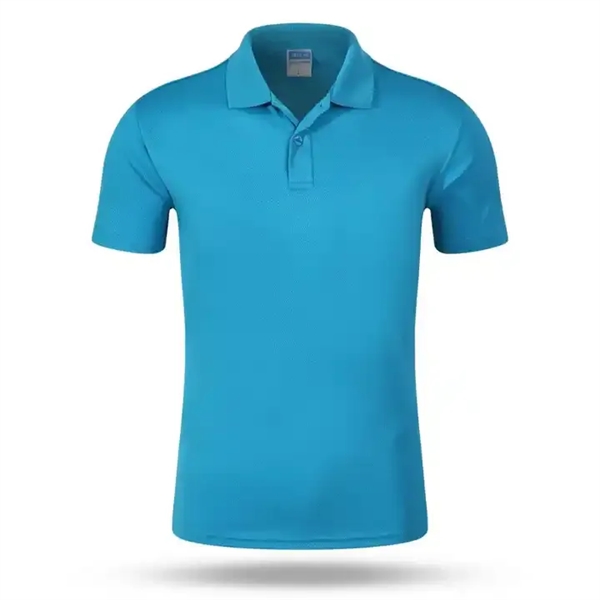 Custom Summer Polyester Golf Short Sleeves Mens Polo Shirt - Custom Summer Polyester Golf Short Sleeves Mens Polo Shirt - Image 1 of 9