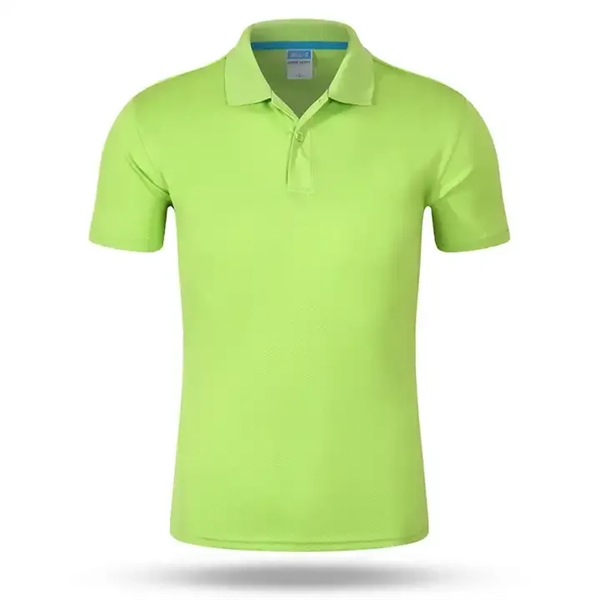 Custom Summer Polyester Golf Short Sleeves Mens Polo Shirt - Custom Summer Polyester Golf Short Sleeves Mens Polo Shirt - Image 4 of 9