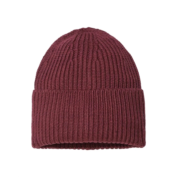 Atlantis Headwear Sustainable Chunky Rib Cuffed Beanie - Atlantis Headwear Sustainable Chunky Rib Cuffed Beanie - Image 3 of 22