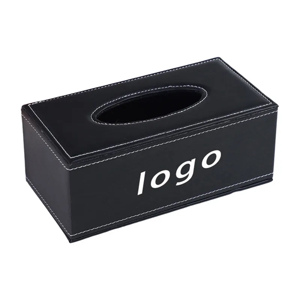Leather Square Tissue Box - Leather Square Tissue Box - Image 0 of 6