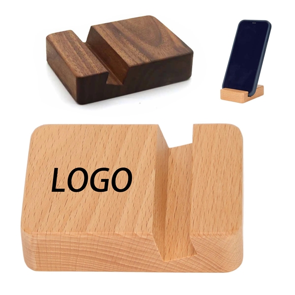 Bamboo Cell Phone Stand Holder - Bamboo Cell Phone Stand Holder - Image 0 of 3