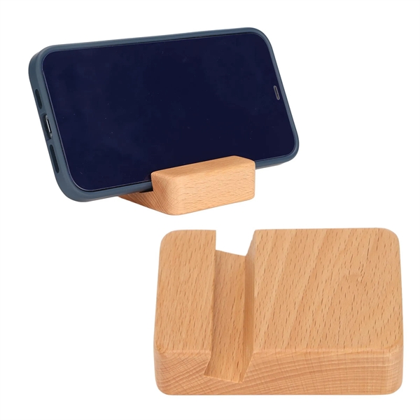 Bamboo Cell Phone Stand Holder - Bamboo Cell Phone Stand Holder - Image 2 of 3