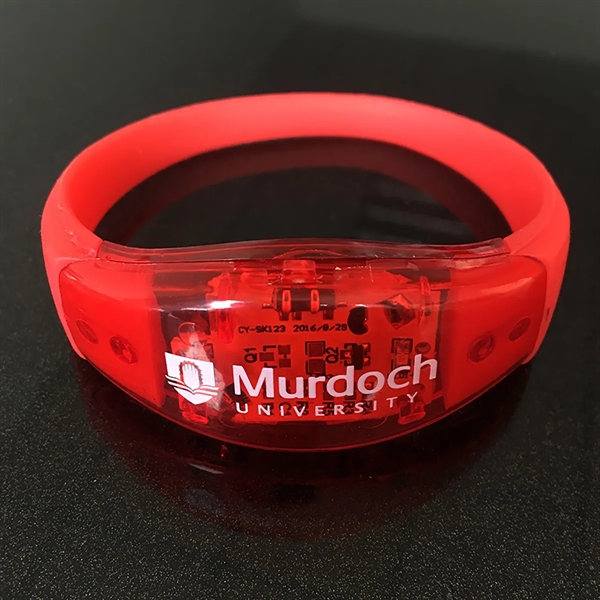 Promotional Sound Activated Bracelets Bangle LED Wristbands - Promotional Sound Activated Bracelets Bangle LED Wristbands - Image 3 of 8