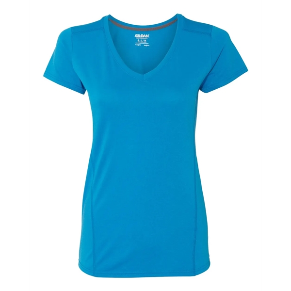 Gildan Performance® Tech Women's V-Neck T-Shirt - Gildan Performance® Tech Women's V-Neck T-Shirt - Image 7 of 12