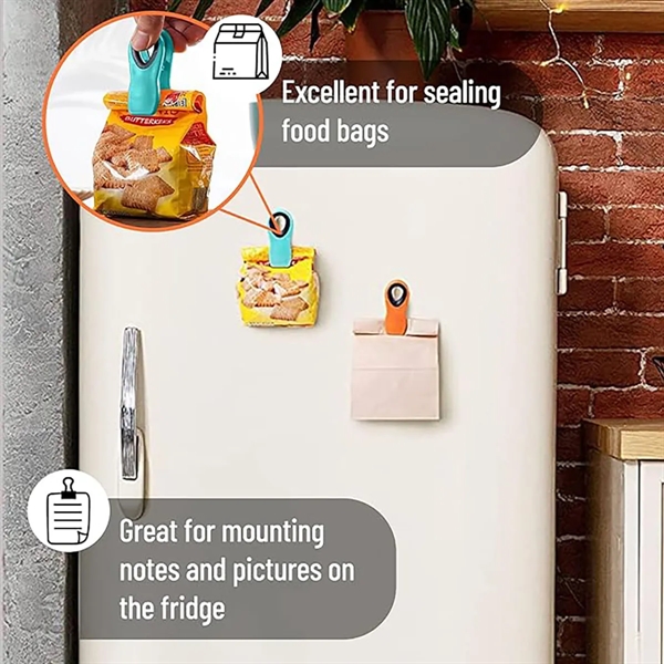 Promotional Refrigerator Snack Chip Bag Magnetic Clips - Promotional Refrigerator Snack Chip Bag Magnetic Clips - Image 1 of 5