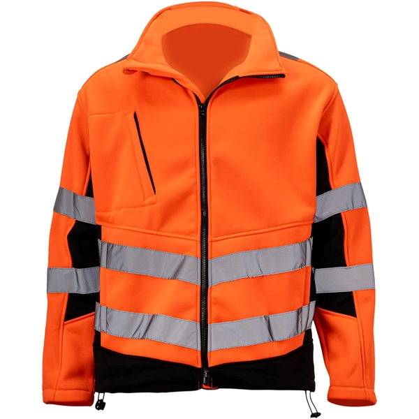 Premium Hi Vis Reflective Tape Safety Full Zip Jacket - Premium Hi Vis Reflective Tape Safety Full Zip Jacket - Image 6 of 6