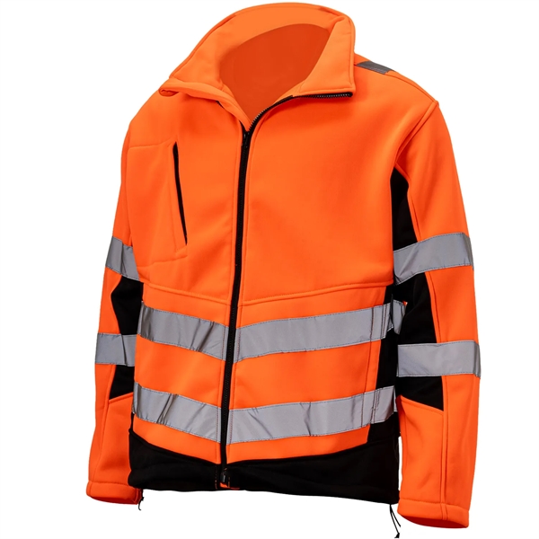 Premium Hi Vis Reflective Tape Safety Full Zip Jacket - Premium Hi Vis Reflective Tape Safety Full Zip Jacket - Image 1 of 6
