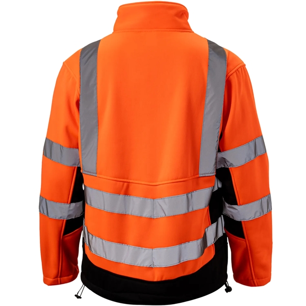 Premium Hi Vis Reflective Tape Safety Full Zip Jacket - Premium Hi Vis Reflective Tape Safety Full Zip Jacket - Image 2 of 6