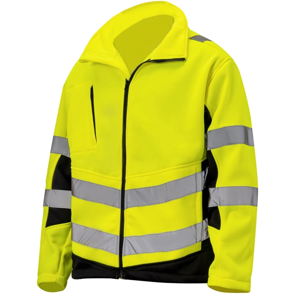 Premium Hi Vis Reflective Tape Safety Full Zip Jacket - Premium Hi Vis Reflective Tape Safety Full Zip Jacket - Image 4 of 6