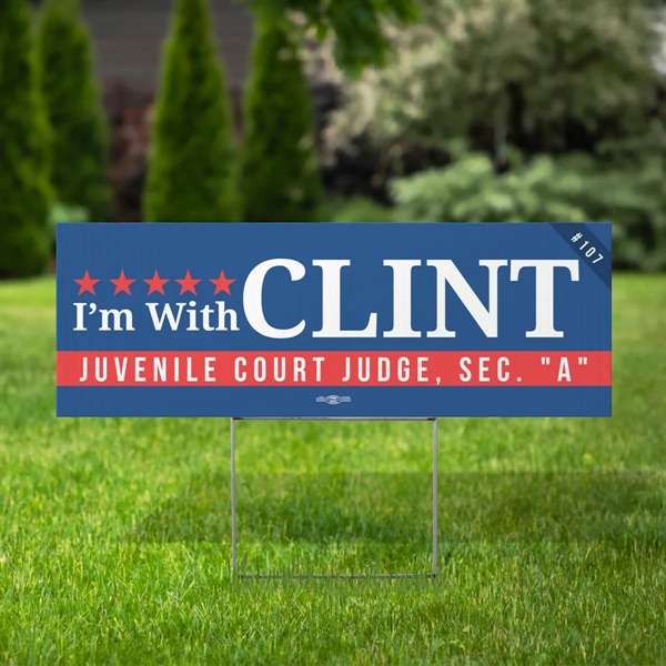 Yard Signs 24" x 8" Single-Sided - Yard Signs 24" x 8" Single-Sided - Image 1 of 4