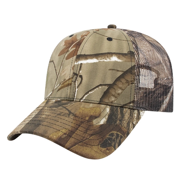 Full Camo Trucker Mesh Back Cap - Full Camo Trucker Mesh Back Cap - Image 2 of 4