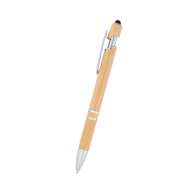 Custom Tropical Bamboo Incline Pen With Stylus