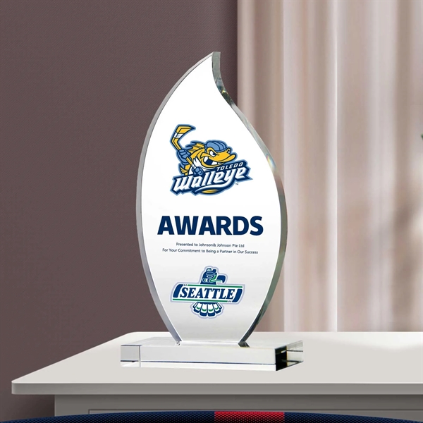 Leslie Crystal Flame Award - Leslie Crystal Flame Award - Image 1 of 3