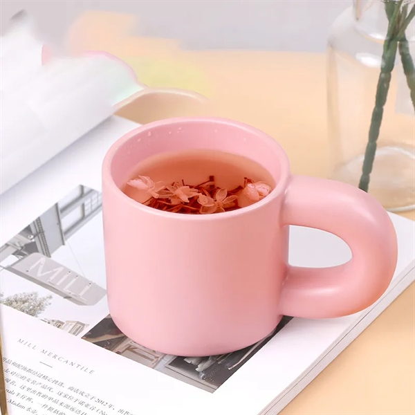 14 Oz. Large Handle Ceramic Coffee Cup Mug - 14 Oz. Large Handle Ceramic Coffee Cup Mug - Image 2 of 9