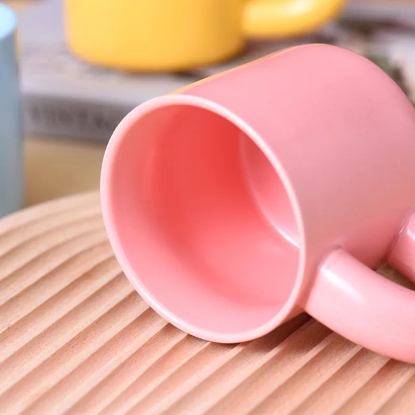 14 Oz. Large Handle Ceramic Coffee Cup Mug - 14 Oz. Large Handle Ceramic Coffee Cup Mug - Image 4 of 9