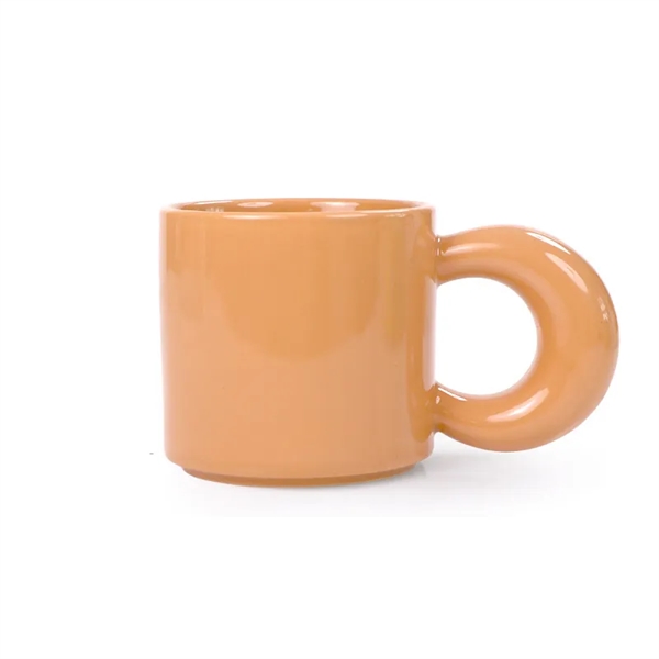 14 Oz. Large Handle Ceramic Coffee Cup Mug - 14 Oz. Large Handle Ceramic Coffee Cup Mug - Image 6 of 9