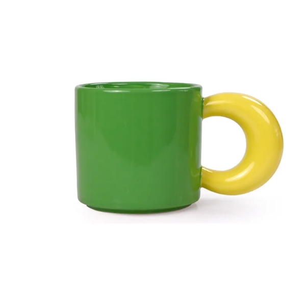14 Oz. Large Handle Ceramic Coffee Cup Mug - 14 Oz. Large Handle Ceramic Coffee Cup Mug - Image 8 of 9