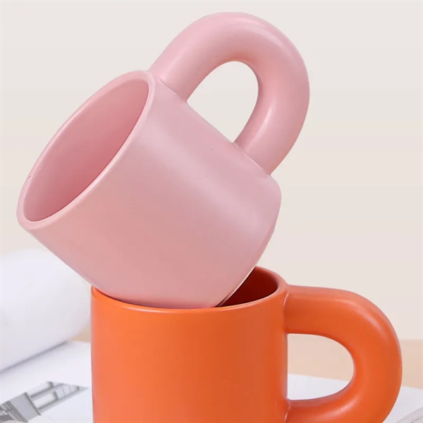 14 Oz. Large Handle Ceramic Coffee Cup Mug - 14 Oz. Large Handle Ceramic Coffee Cup Mug - Image 9 of 9