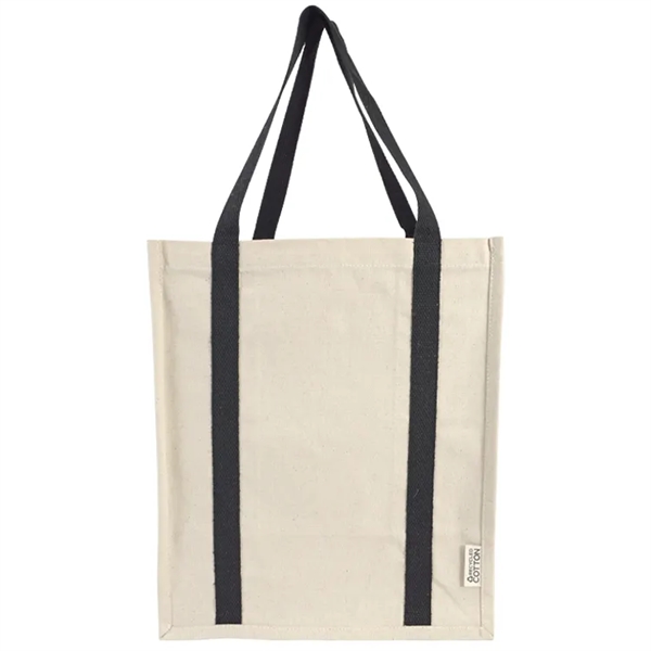 Denver Recycled 10oz Cotton Two Tone Shopper Tote Bag - Denver Recycled 10oz Cotton Two Tone Shopper Tote Bag - Image 1 of 8