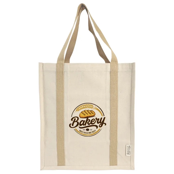 Denver Recycled 10oz Cotton Two Tone Shopper Tote Bag - Denver Recycled 10oz Cotton Two Tone Shopper Tote Bag - Image 2 of 8
