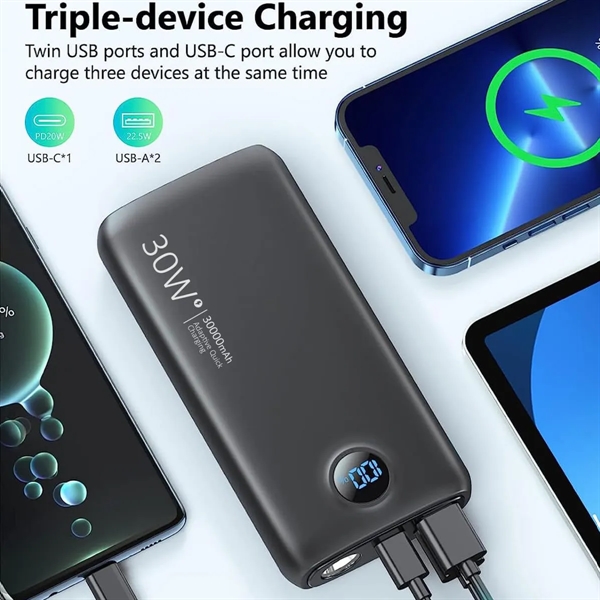 Portable Charger Power Bank 27000mAh with Flashlight - Portable Charger Power Bank 27000mAh with Flashlight - Image 5 of 5