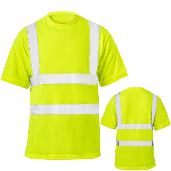 Class 2 High Visibility Reflective Safety Workwear T-Shirt - Class 2 High Visibility Reflective Safety Workwear T-Shirt - Image 0 of 5
