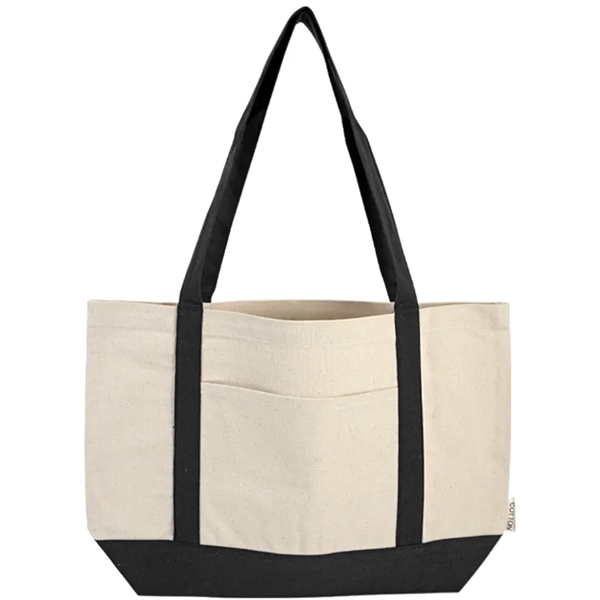 Dallas Recycled 10oz Cotton Front Pocket Tote Bag - Dallas Recycled 10oz Cotton Front Pocket Tote Bag - Image 7 of 7