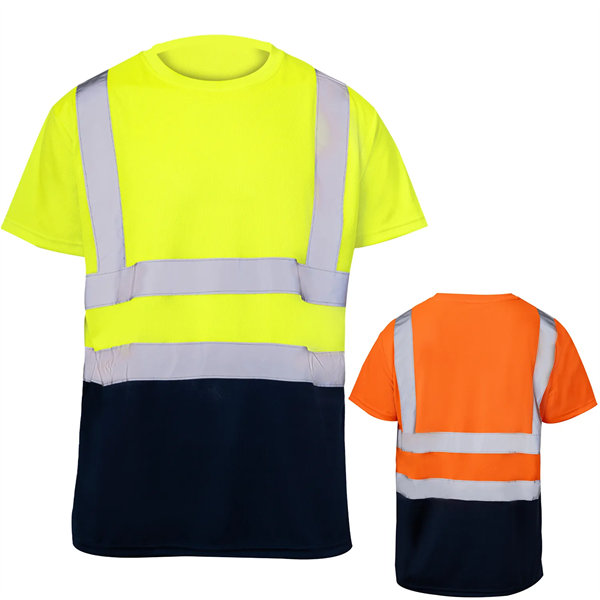 High Vis Class 2 Color Block Reflective Tape Safety T-Shirt - High Vis Class 2 Color Block Reflective Tape Safety T-Shirt - Image 0 of 6