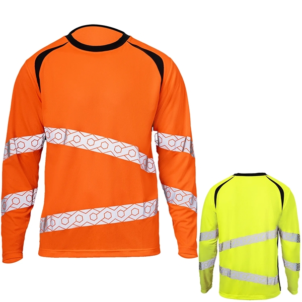 Class 3 Hi Viz Segmented Tape Safety T-Shirt - Class 3 Hi Viz Segmented Tape Safety T-Shirt - Image 0 of 6