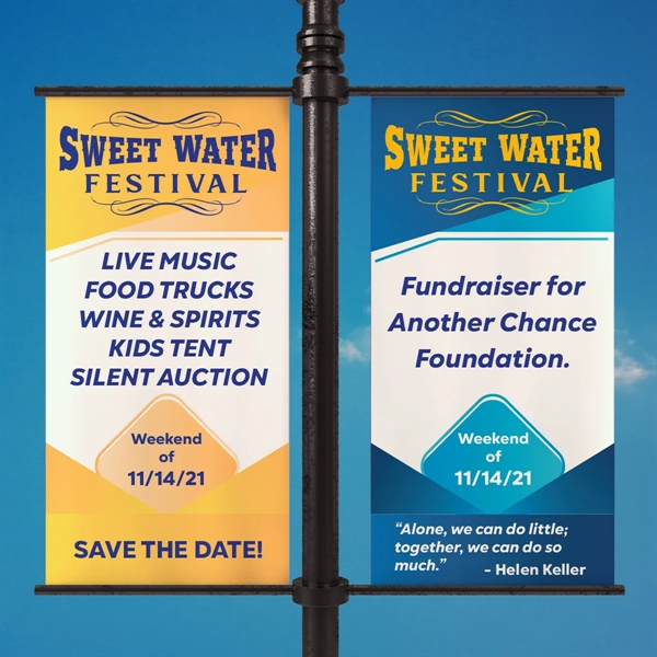 Banner Pole/Avenue 24" x 60" - Banner Pole/Avenue 24" x 60" - Image 2 of 2