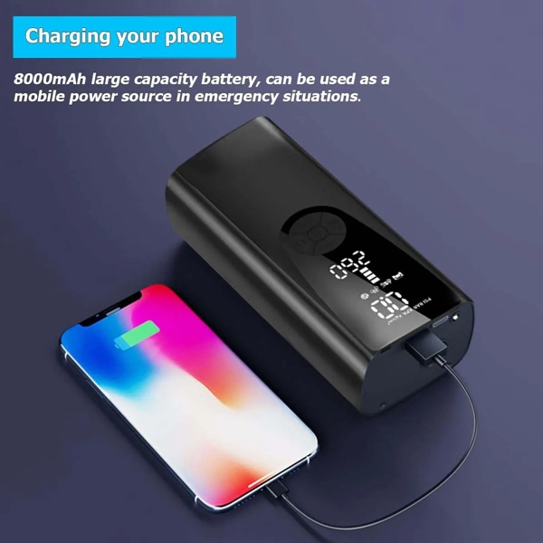 6000mAh Electric Portable Air Pump Tire Inflator Compressor - 6000mAh Electric Portable Air Pump Tire Inflator Compressor - Image 3 of 6